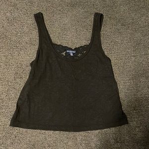 American Eagle lace back crop tank